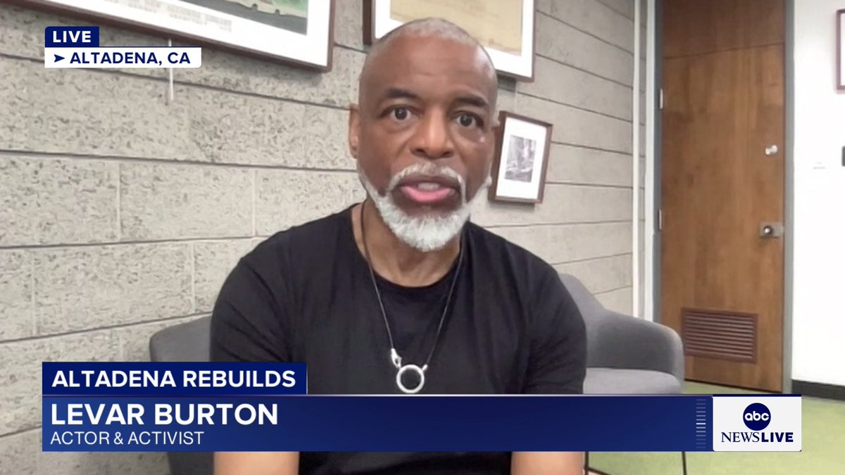 The Altadena community celebrated the reopening of the main branch of the Altadena library, which remained in tact during the deadly wildfires that burned across LA county earlier this year. LeVar Burton was there and discusses the importance of the Altadena community.