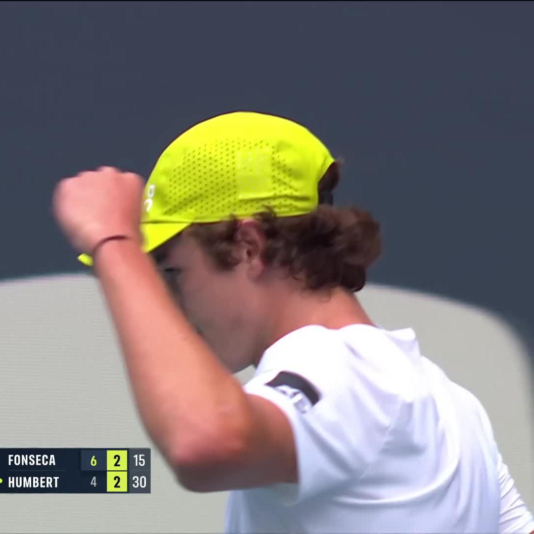 113 MPH 😱 Two OUTRAGEOUS FOREHANDS from Joao Fonseca 💥 #MiamiOpen