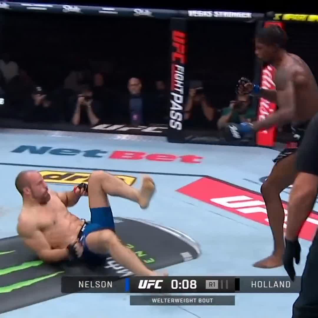 🚨 L'IMMENSE BRAS ARRIÈRE DE KEVIN HOLLAND QUI FAIT TOMBER NELSON ! 🤯 #UFCLondon