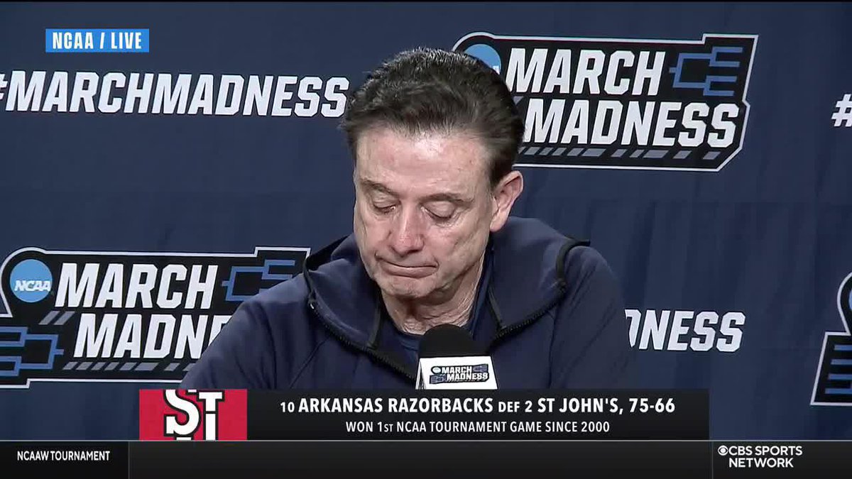 "He played 30 minutes and I went with other people." Rick Pitino explained why RJ Luis was on the bench in the second half.