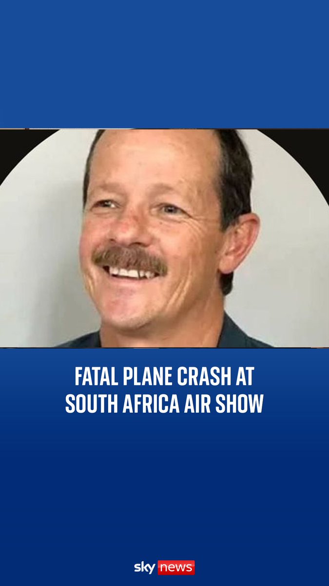 A pilot has died after crashing a plane at an air show in South Africa. Organisers of the West Coast Air Show said a fatal accident occurred involving the Impala Mark 1 aircraft, piloted by highly respected South African test pilot James O'Connell.
