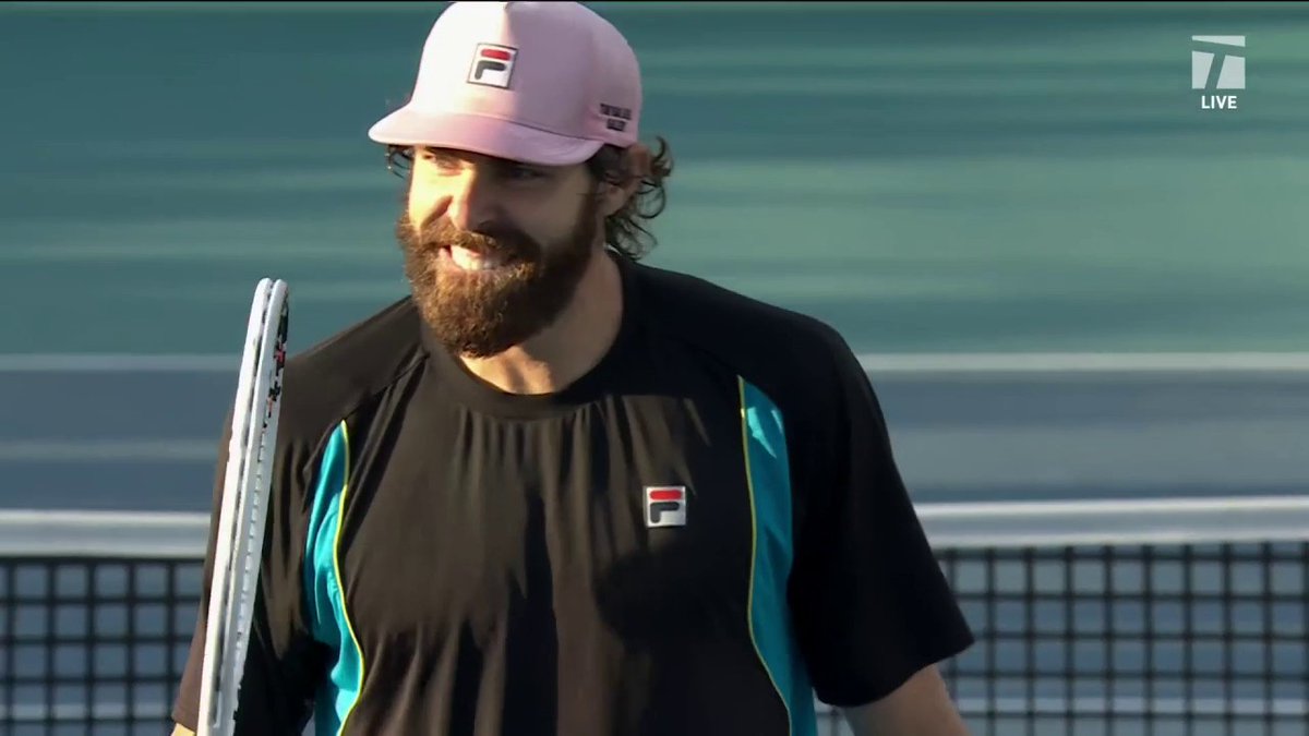 The backhand return winner seals it 📩😱 Reilly Opelka UPSETS Indian Wells finalist Holger Rune 4-6, 6-3, 7-6(5)! #MiamiOpen