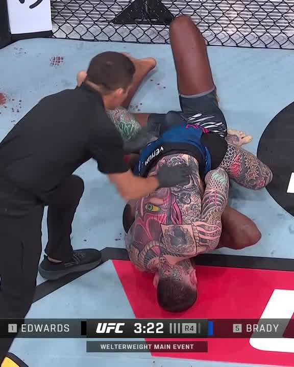 SEAN BRADY SUBMITS LEON EDWARDS 😤 #UFCLondon