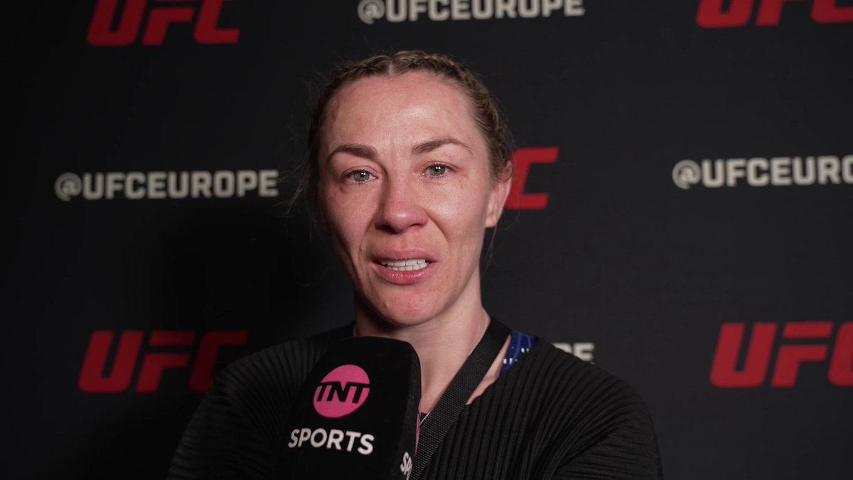 "I get to go and party after this and celebrate a great career." An emotional Molly McCann on her retirement 🥹 #UFCLondon 🎙️ Adam Catterall