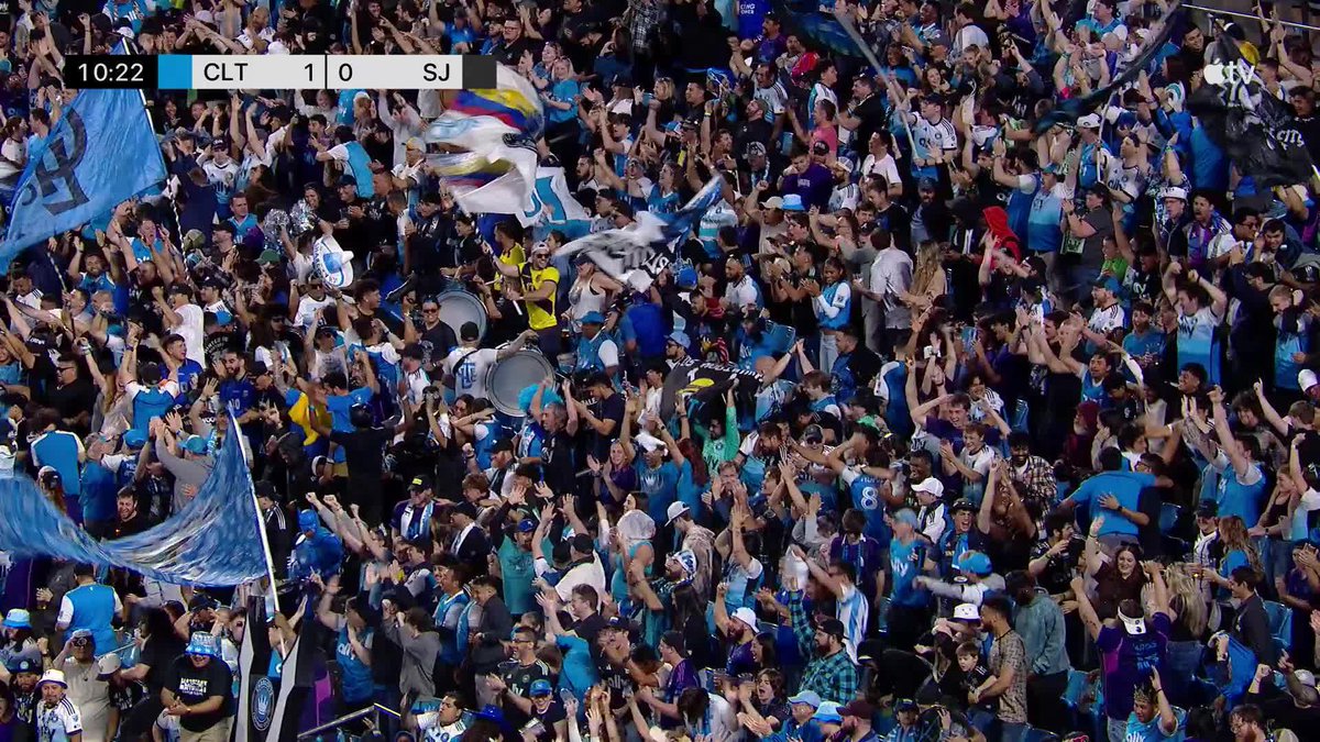 Pep Biel finds the opening goal for Charlotte FC! 📺 #MLSSeasonPass: