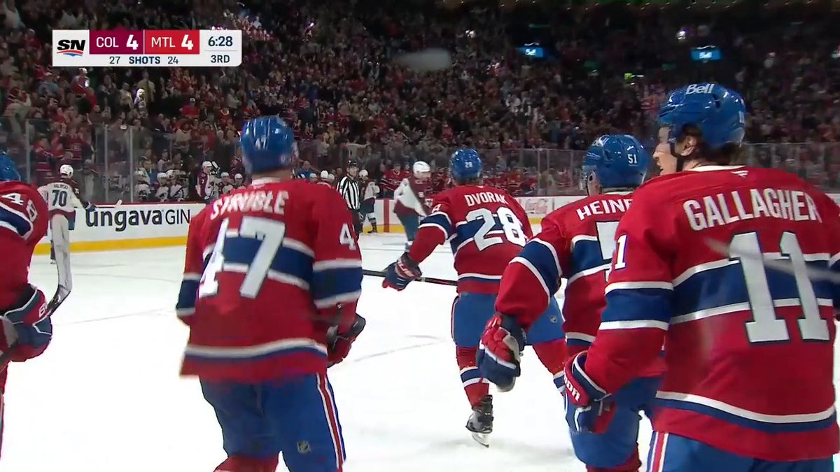THE HABS HAVE TIED IT 😱 They were down 4-1! 📺: Sportsnet or stream on Sportsnet+ ➡️