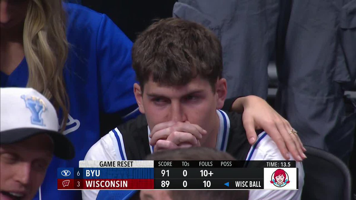 Not an ideal last look if you’re Wisco BYU SURVIVES!