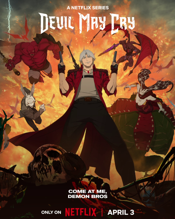 Dante siap turun tangan buat nanganin makhluk-makhluk meresahkan dari neraka. Serial animasi Devil May Cry tayang 3 April di Netflix!
