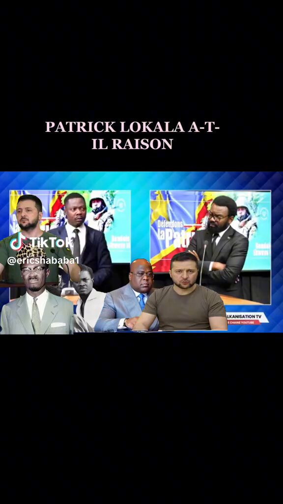Patrick lokala : « je ne me reconnais plus en Tshisekedi, je ne mérite pas d’avoir un dirigeant comme lui , c’est mon droit et j’assume la responsabilité de mes propos » Patrick lokala a-t-il raison? 🤣🤣🤣🤣🤣🤣🤣🤣🤣🤣