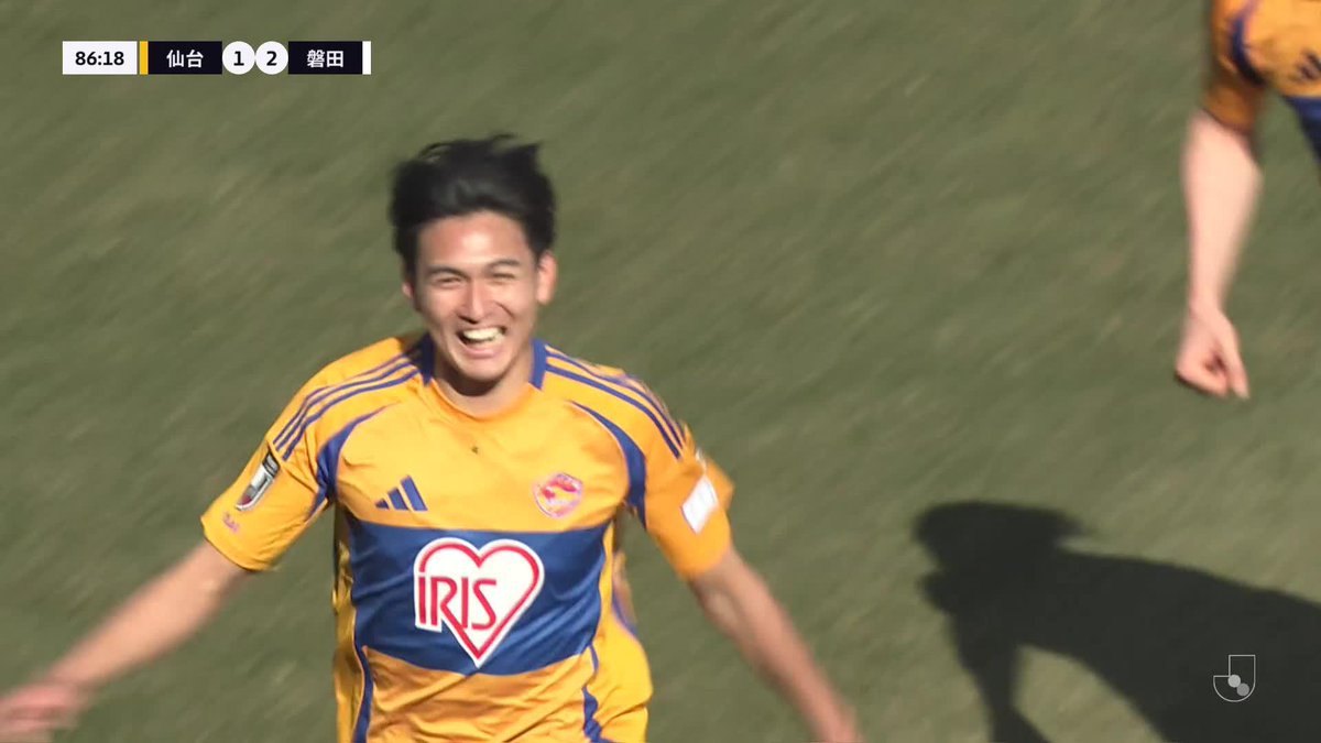 🎦 ゴール動画 🏆 明治安田Ｊ２リーグ 第6節 🆚 仙台vs磐田 🔢 2-2 ⌚️ 87分 ⚽️ 名願 斗哉（仙台） #Ｊリーグ