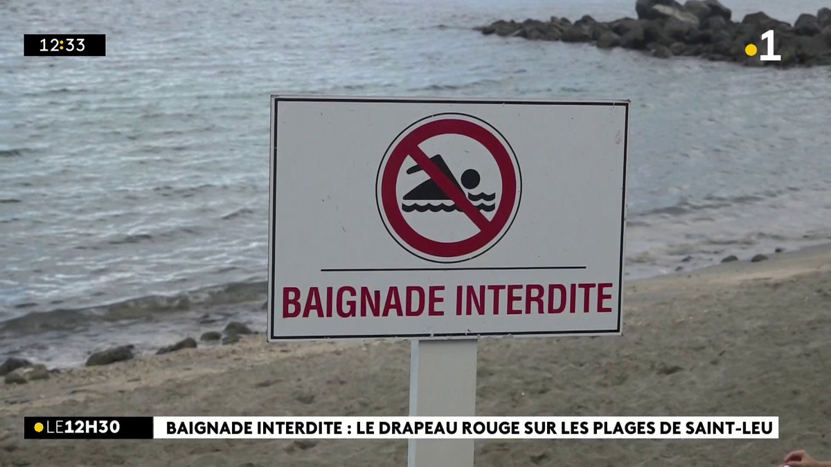 Trois semaines après le passage du cyclone Garance, la baignade rester interdite à Saint-Leu en raison de la mauvaise qualité de l’eau