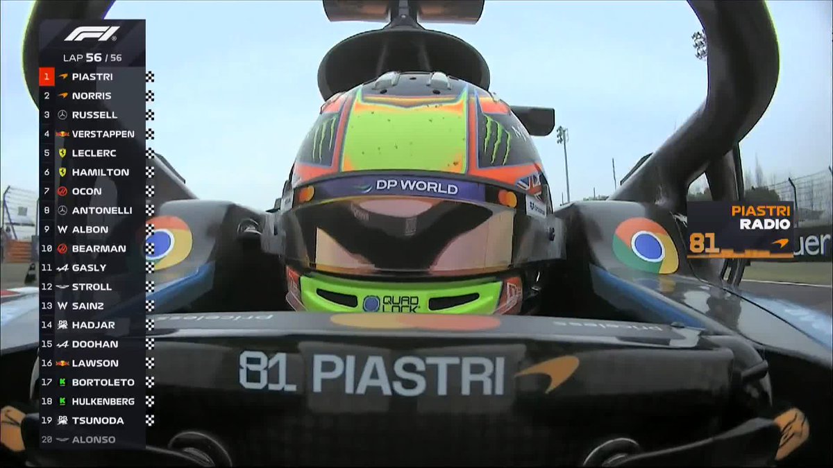 "That is one satisfying weekend!" 🟠 Oscar Piastri reacts to winning the Chinese Grand Prix 🤩