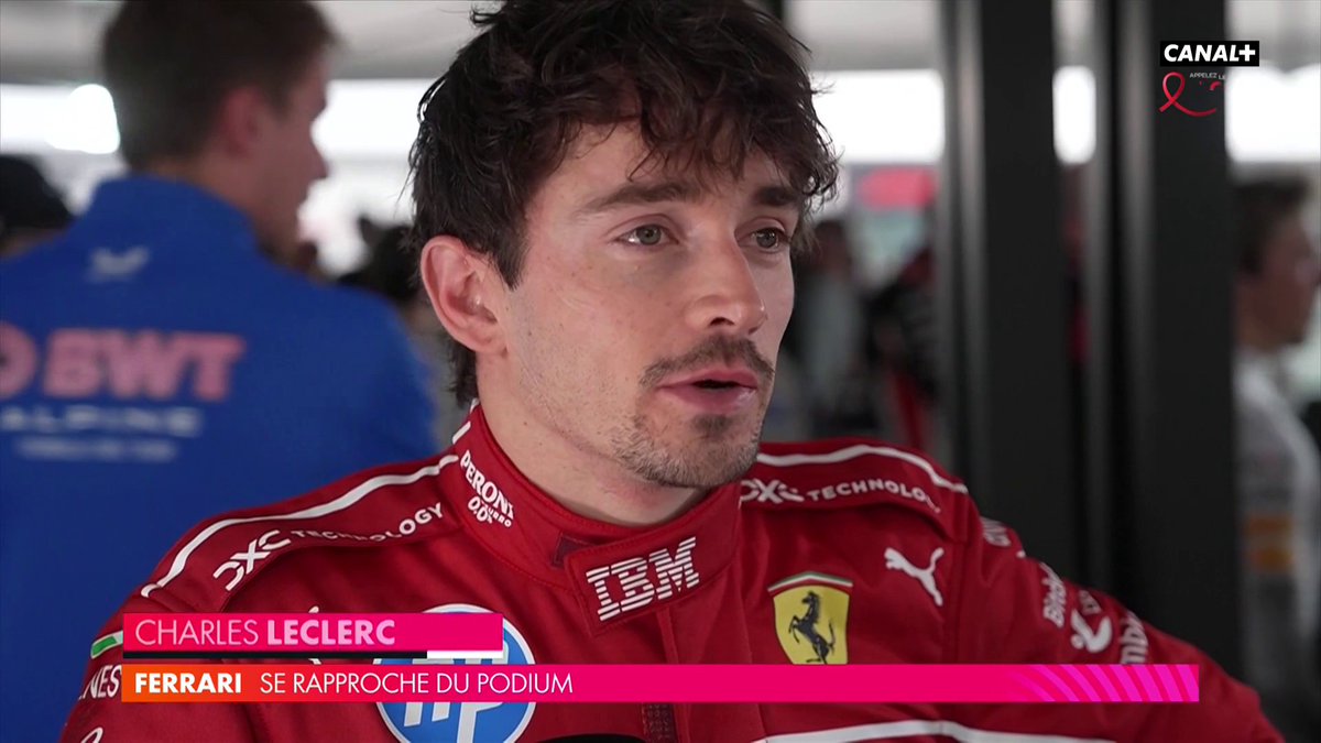 🎙️"C'est jamais ce qu'on veut entre coéquipiers" Charles Leclerc revient sur l'accrochage avec Lewis Hamilton au départ de la course, le pilote Ferrari est 5e malgré son aileron cassé 🛠️ #ChineseGP #F1