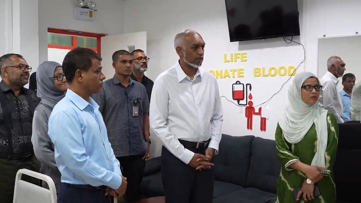 ރައީސުލްޖުމްހޫރިއްޔާ، ނެޝަނަލް ތެލަސީމިއާ ސެންޓަރަށް ޒިޔާރަތްކުރެއްވުން