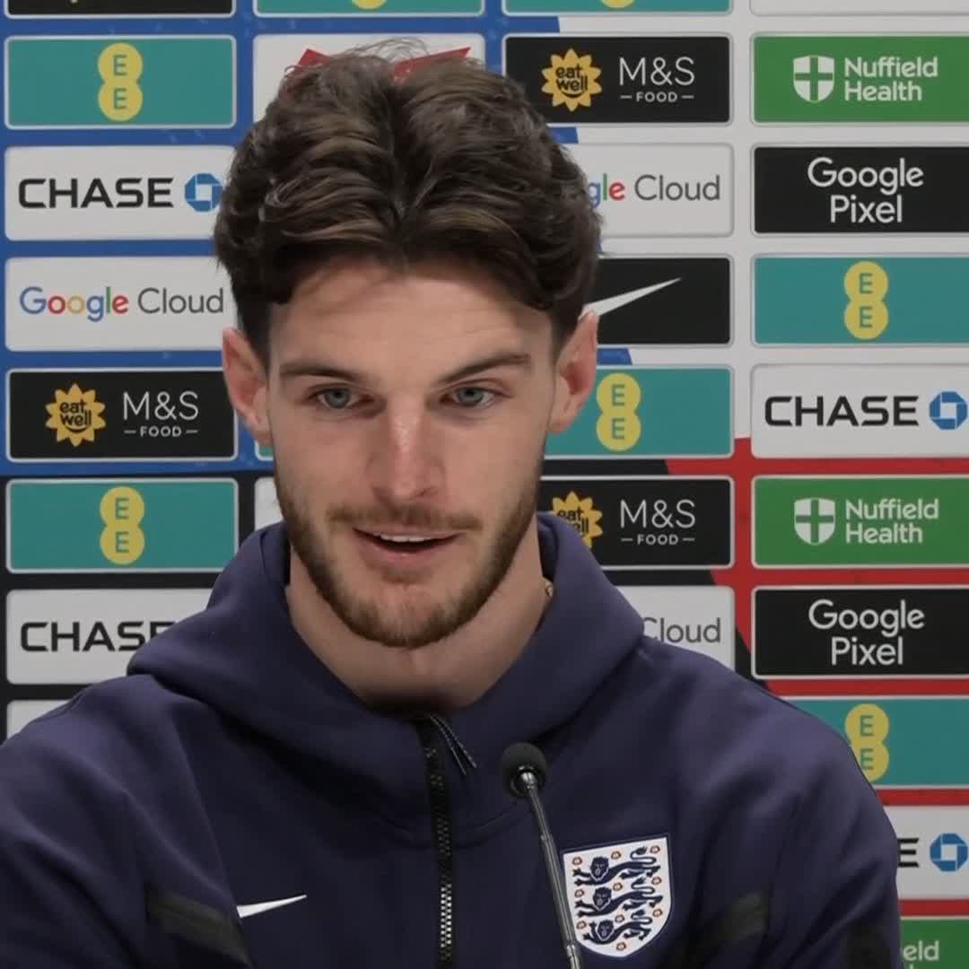 "The hair's better! 😆 I've grown so much as a player and a person in six years" Declan Rice reflects on the six years as an England player since he made his debut 🏴󠁧󠁢󠁥󠁮󠁧󠁿