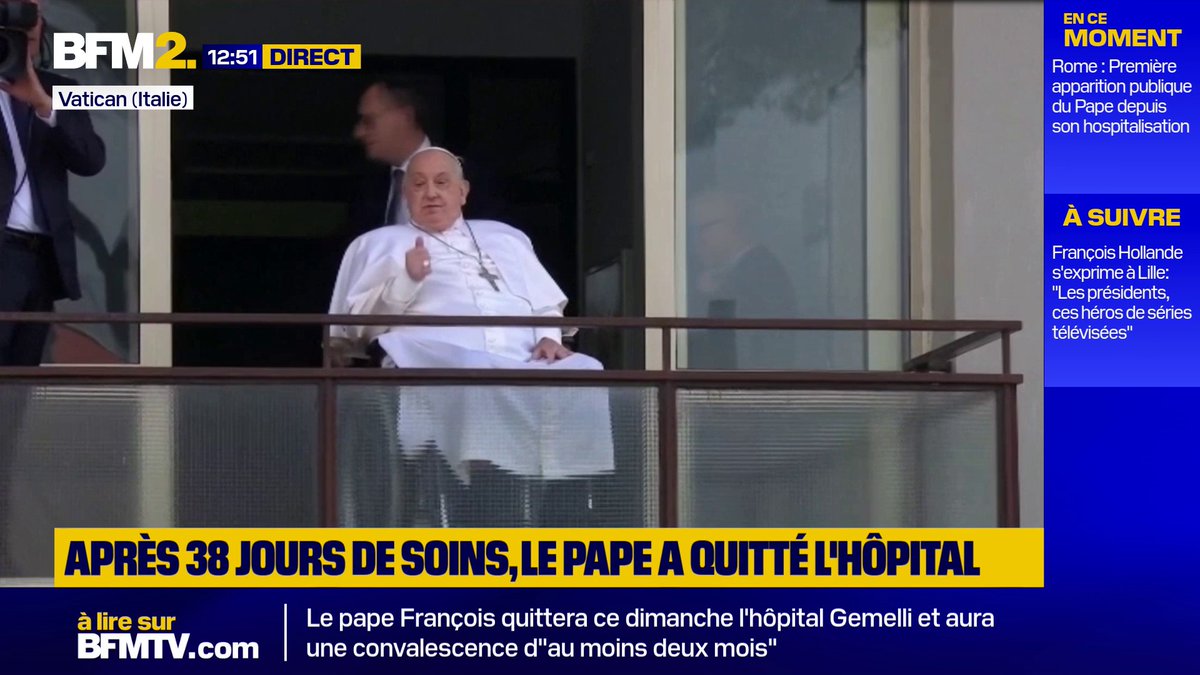 Gaza: le pape exige la fin "immédiate" des frappes israéliennes après son hospitalisation