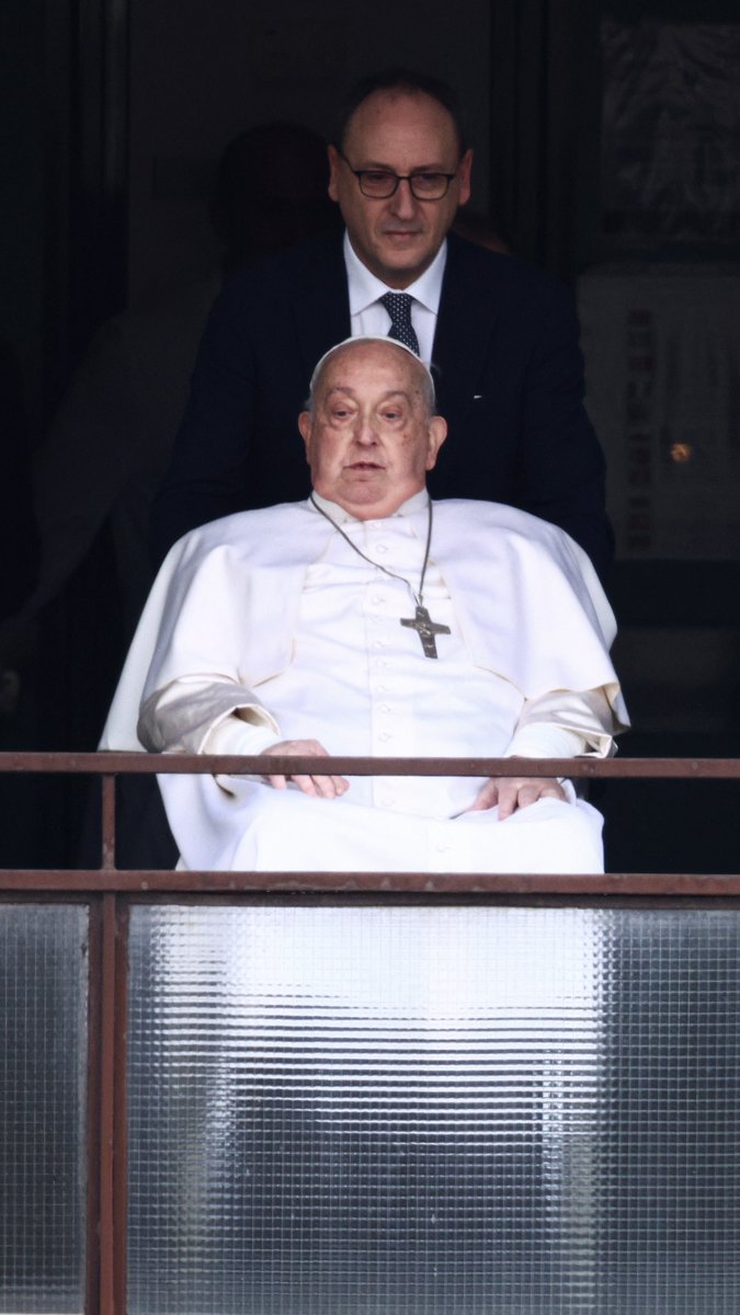 Pope Francis has left hospital after surviving a five-week, life-threatening bout of pneumonia. Before leaving, he made his first public appearance since his hospital admission, smiling and waving at well-wishers.