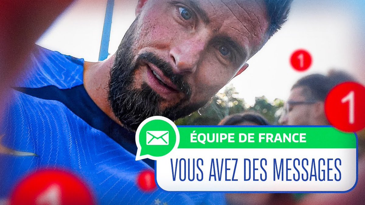 Ce soir, le Stade de France rendra un hommage à Olivier Giroud, meilleur buteur de l'Histoire des Bleus, avant le match face à la Croatie. Les Bleus ont tenu à laisser un message à une des légendes de l'Equipe de France 💙 #FiersdetreBleus