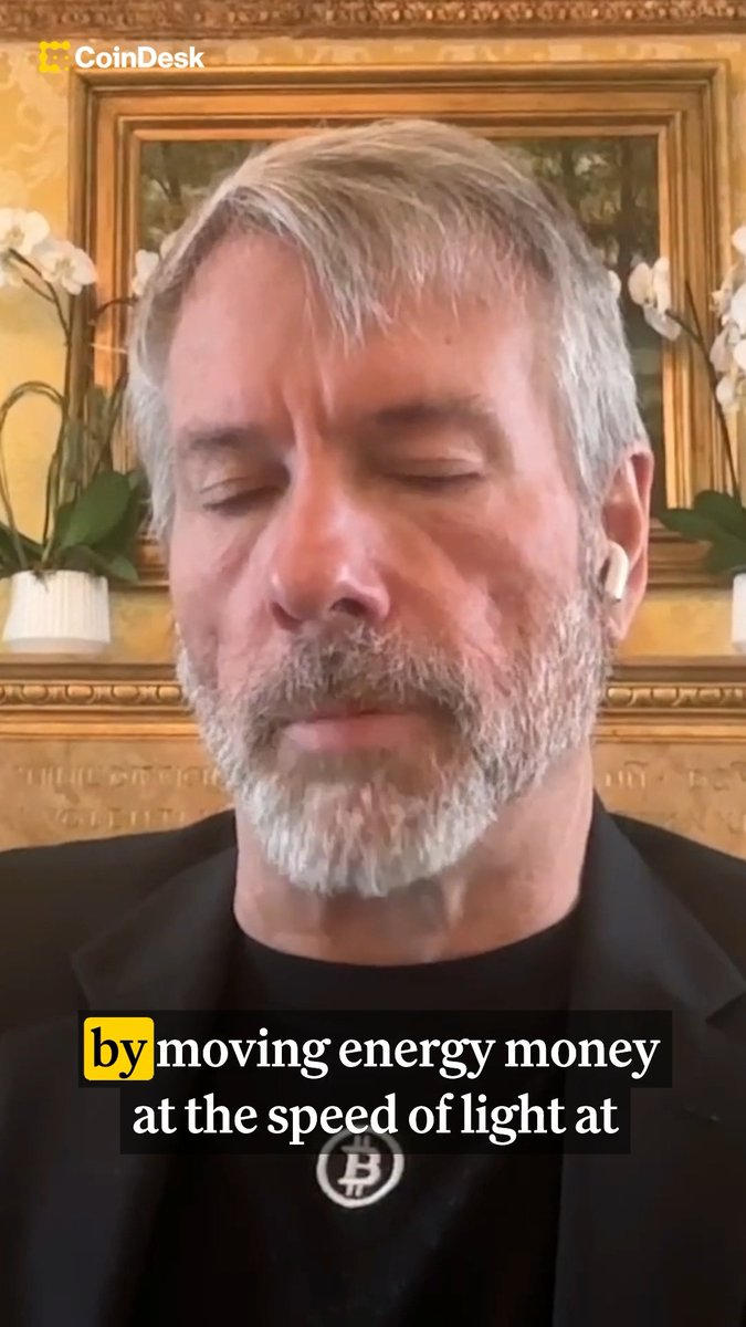 🔋 Bitcoin will power the $100T AI economy, Michael Saylor⚡️ says. And that’s why it’s in the “best interest of the U. S. to own it.” 🗓️ Stay tuned for the full episode, coming 10 a.m. next Tuesday. Thank you Uniswap Labs 🦄, sponsor of CoinDesk New Media Network 🦄