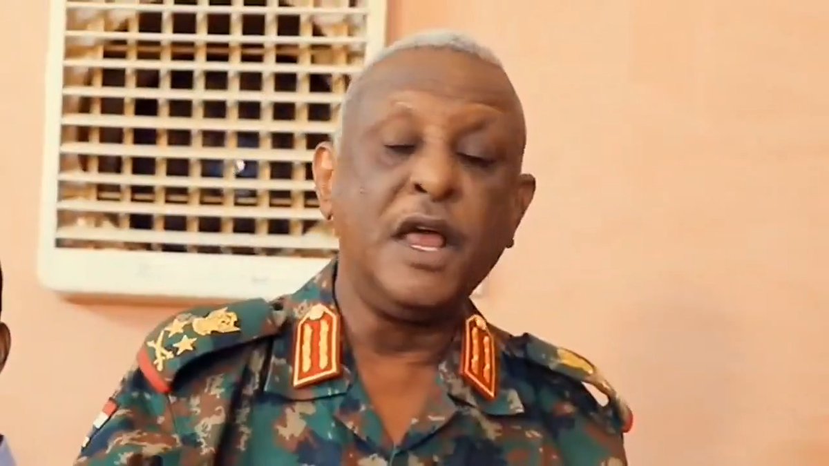 Assistant General Commander of the Armed Forces Gen. Yasser Al-Atta :We will take revenge on the centers of power in #SouthSudan supported by the #UAE, and from #Chad and we announce that N'Djamena and Umm Jars Airports are legitimate targets for us. #Sudan