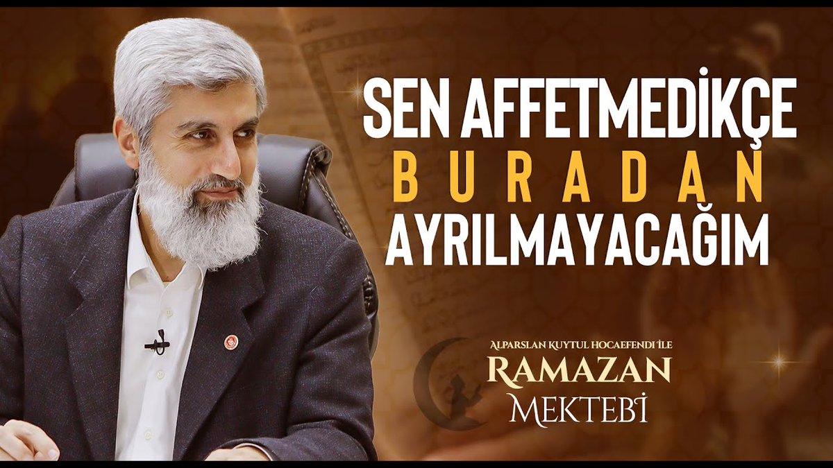 🌙 İTİKAF | Beni affetmedikçe buradan ayrılmayacağım! #RamazanRuhunuYaşat
