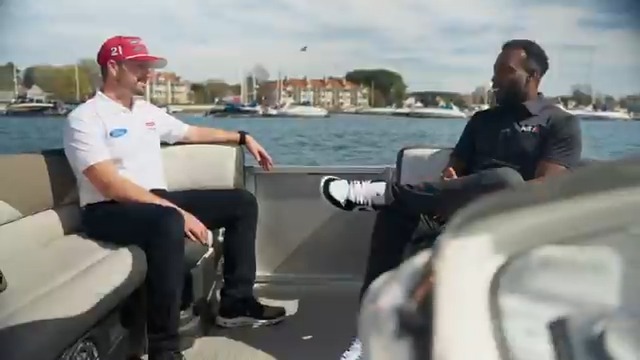 🛥️🍾🏁 From a bank teller to a NASCAR Cup Series winner (on a BOAT). Josh Berry joins Josh Sims on the water to talk about his path to Victory Lane with Wood Brothers Racing. #RaceDay