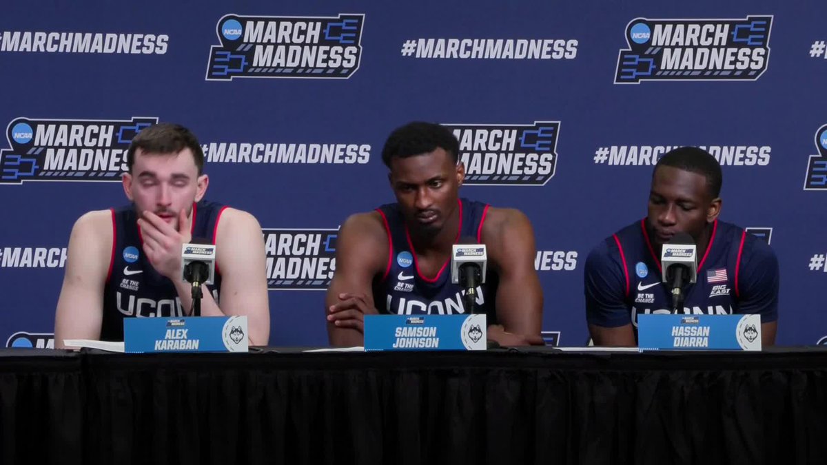 Alex Karaban teared up talking about UConn's missed opportunities against Florida 💔 #MarchMadness