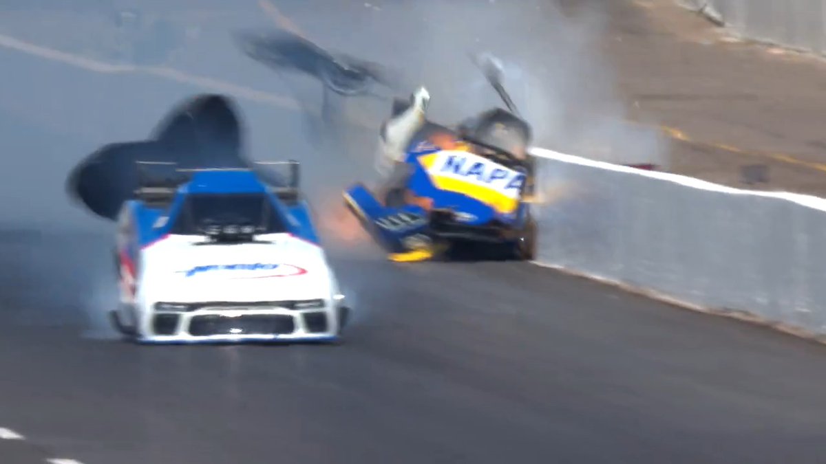 .Ron Capps walked away from a massive explosion that sent him on a wild ride into the wall during RD 1 of the #ArizonaNats. Eliminations are on FS1 at 6:30p ET. Ron Capps Motorsports