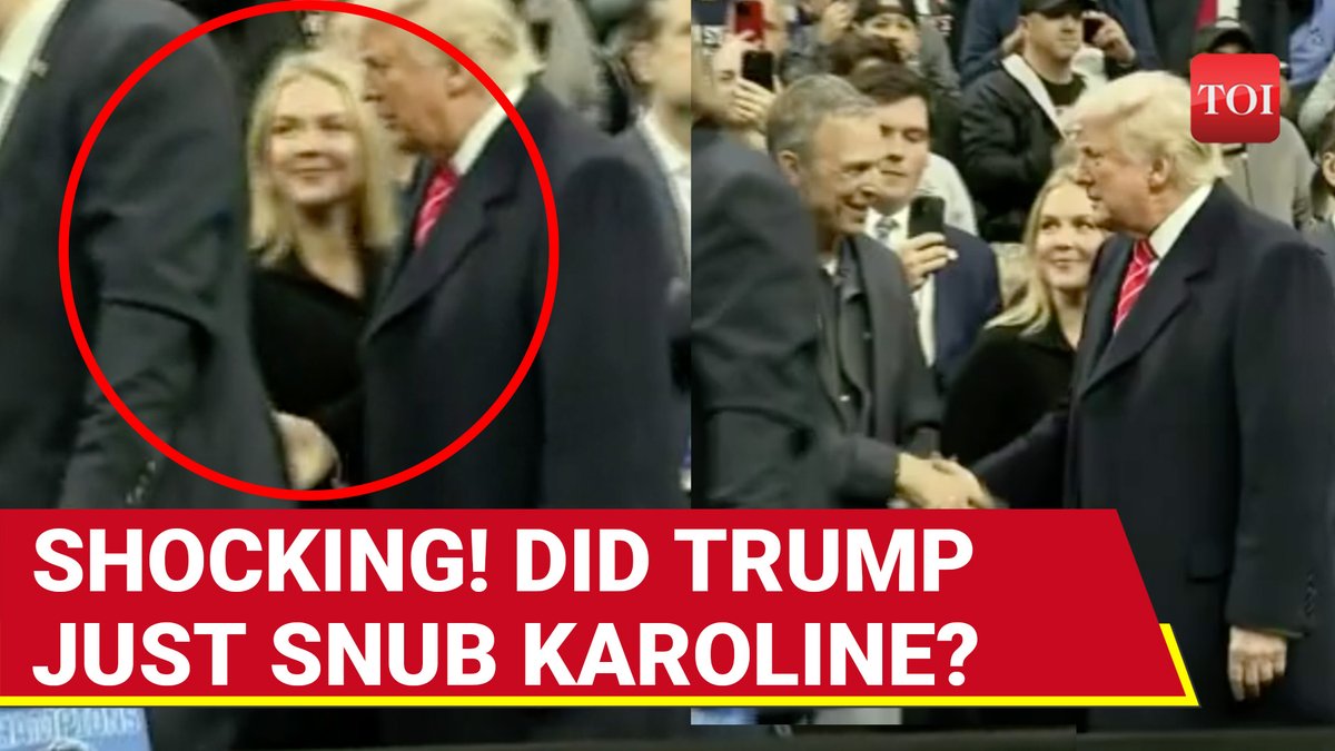 #DonaldTrump publicly snubs #KarolineLeavitt, ‘rejects’ handshake at #NCAA event; video breaks the internet Watch for details