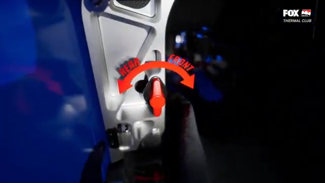 How #INDYCAR drivers adjust the brake bias by turning a dial in the cockpit.