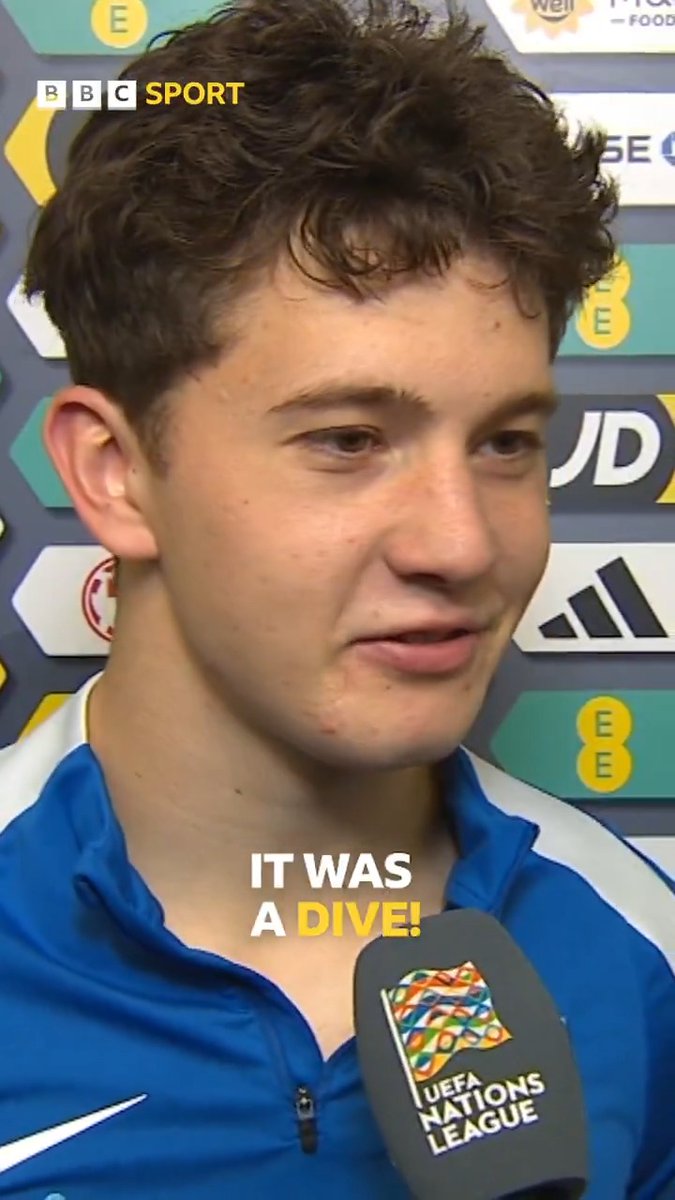 'I fell down but it was a dive! Then the fans started whistling every time I got the ball' 😅 17-year-old Greek wonderkid Konstantinos Karetsas certainly enjoyed his night at Hampden ⚽️ #BBCFootball