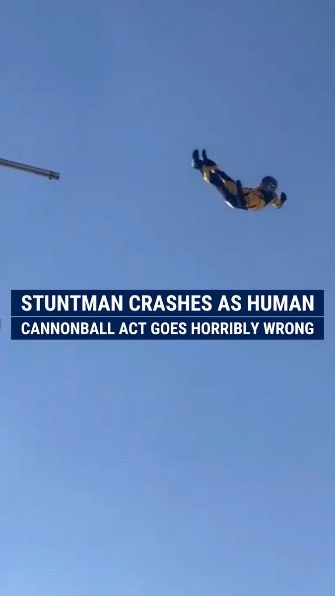 GONE WITH THE WIND: Circus performer "The Rocketman Valencia" is recovering from a broken wrist, cracked ribs and a lacerated liver after he was blown off course during a California fair stunt. He was miraculously released from the hospital the same day.
