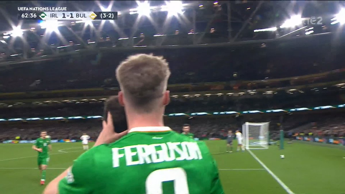 Evan Ferguson Ladies and Gentlemen! The Bettystown native has Ireland back in the mix against Bulgaria!