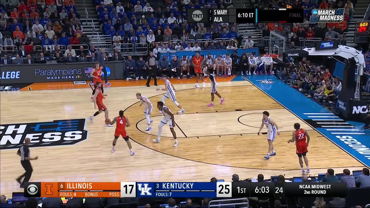 KYLAN BOSWELL WOW ๐คฏ He had the defender LOST on the hesi ๐ตโ๐ซ #MarchMadness Illinois Men's Basketball