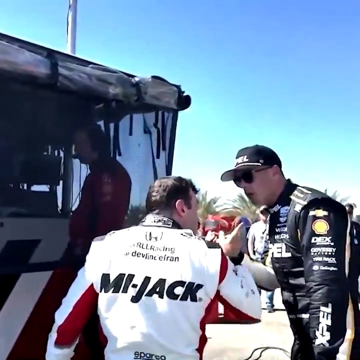 Tensions were high postrace 🌶️ (🎥: Bob Pockrass)