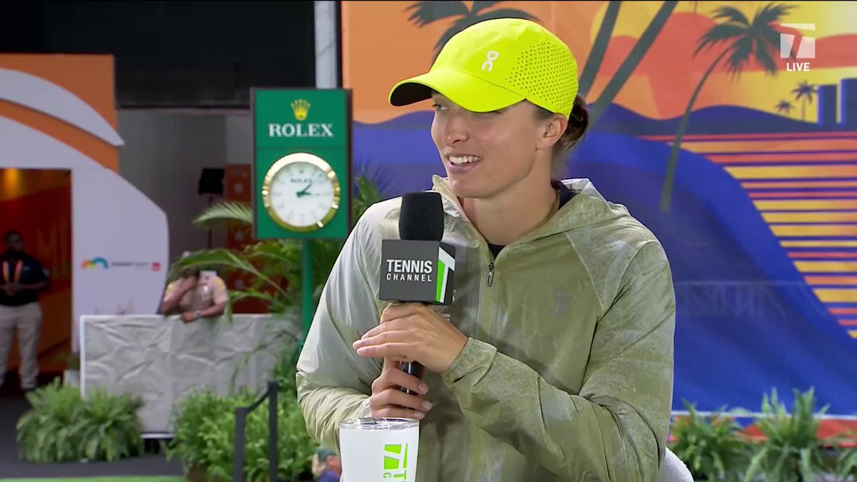 With court speeds constantly changing, Iga Swiatek shares her ability to adapt between surfaces 🔄 #MiamiOpen
