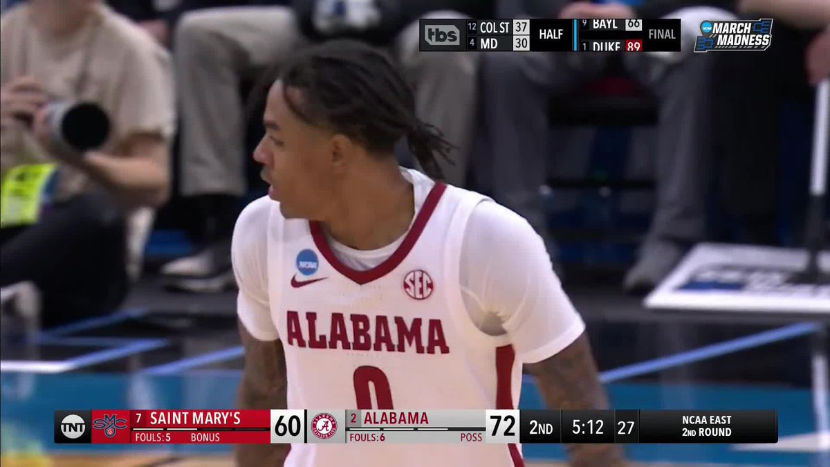GRANT NELSON OH MY 😱 #MarchMadness Alabama Men’s Basketball