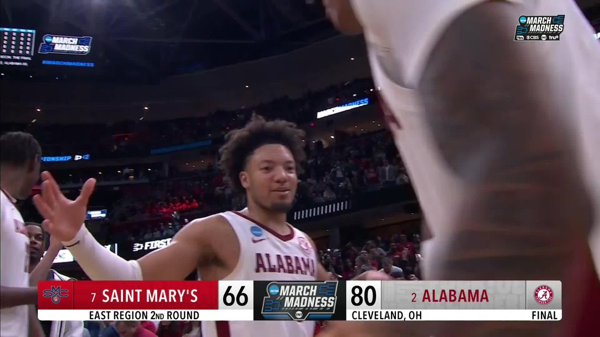 .Alabama Men’s Basketball HEADED TO ITS 3RD STRAIGHT SWEET 16