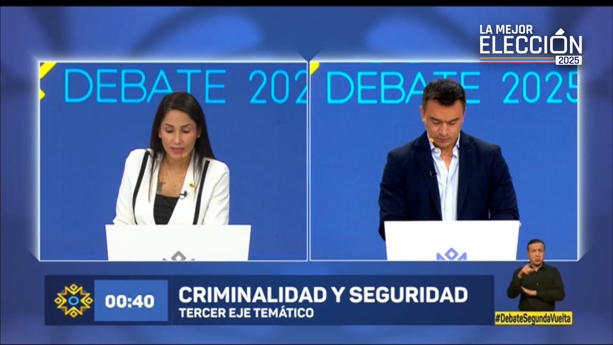 #DebatePresidencial2025 | "Mi familia lleva 75 años trabajando, tres generaciones que han generado trabajo, riqueza y ayuda a miles de familias, (...) nosotros somos una opción de trabajo y progreso.", esta fue la respuesta de Daniel Noboa. Mira el debate aquí: | #EleccionesEcuador2025