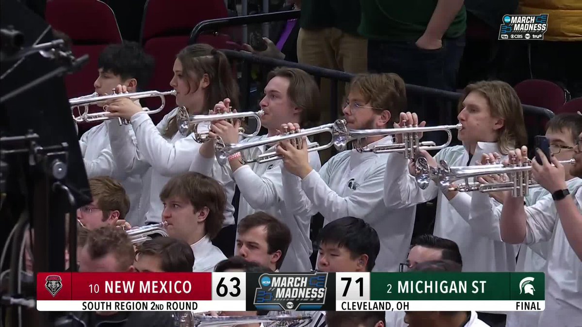 "IZZO'S SPARTANS ONCE AGAIN DANCING TO THE SWEET SOUNDS OF MARCH" 🎺 Michigan State is headed to the Sweet 16! #MarchMadness