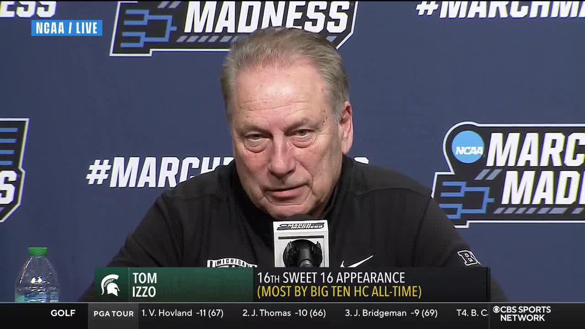 "Coach we get to practice Monday." -Jeremy Fears The conversation Tom Izzo had with Jeremy Fears after their win is gold. 🔥