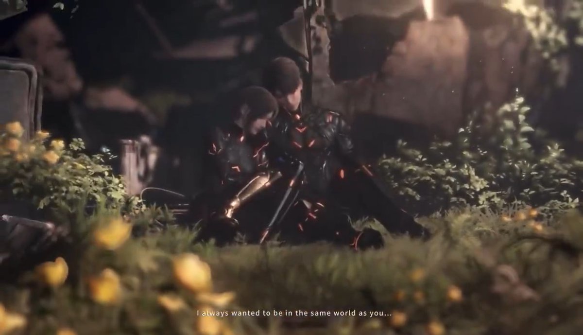 Can we talk about how NieR Automata coded this Caleb myth is?!! -The ruins, even a theme park -The choking part (2B to 9S) -Fated to k*ll each other -The music -The MC’s short hair?!! -SPACE Like clearly they took inspiration from the game, and we indeed will be pulling 😭