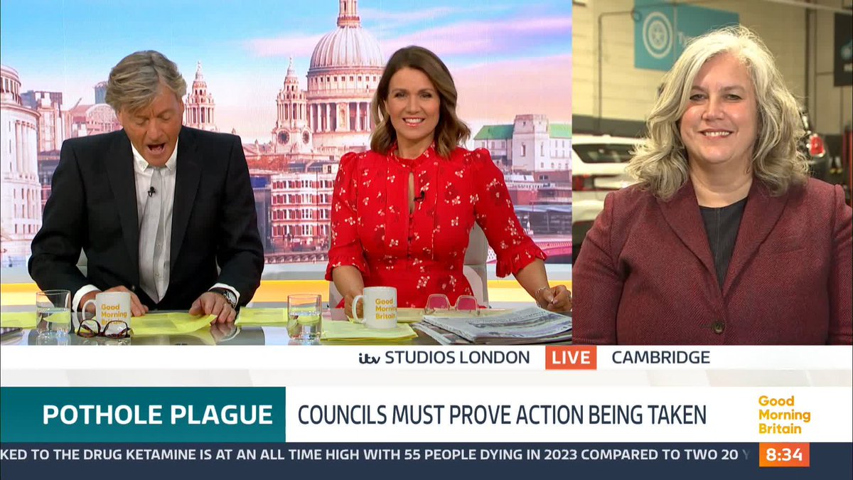 The government warns local councils to 'fix your potholes or lose out on cash' as they prepare to hand out £1.6 billion that's been earmarked for road repairs. Transport Secretary Heidi Alexander MP speaks to Richard Madeley and Susanna Reid about these plans.