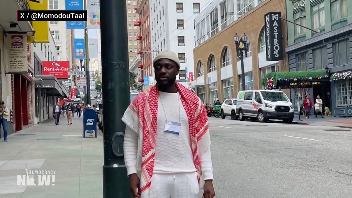 Cornell Ph.D. student Momodou ✊🏿 sued the Trump administration to challenge its broad executive orders targeting pro-Palestinian students, fearing that he "was going to be a target eventually." Then he was ordered to turn himself in to ICE for possible deportation. "This is what happens when the universities don't stand by their students," says Taal, speaking to Democracy Now! from an undisclosed location.