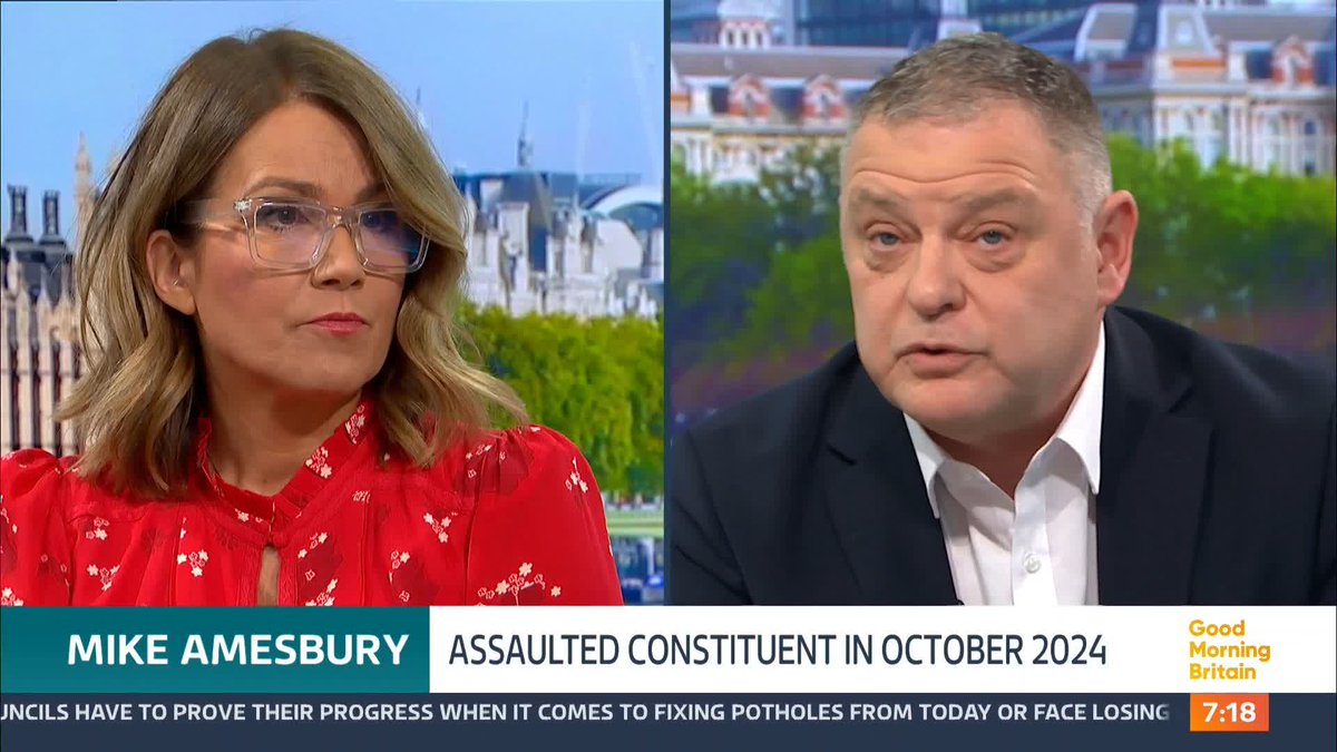 'You deserve to be in prison. You should never have been let out so early.' Susanna Reid reads Mike Amesbury's victim's statement following the former MP's prison sentencing.