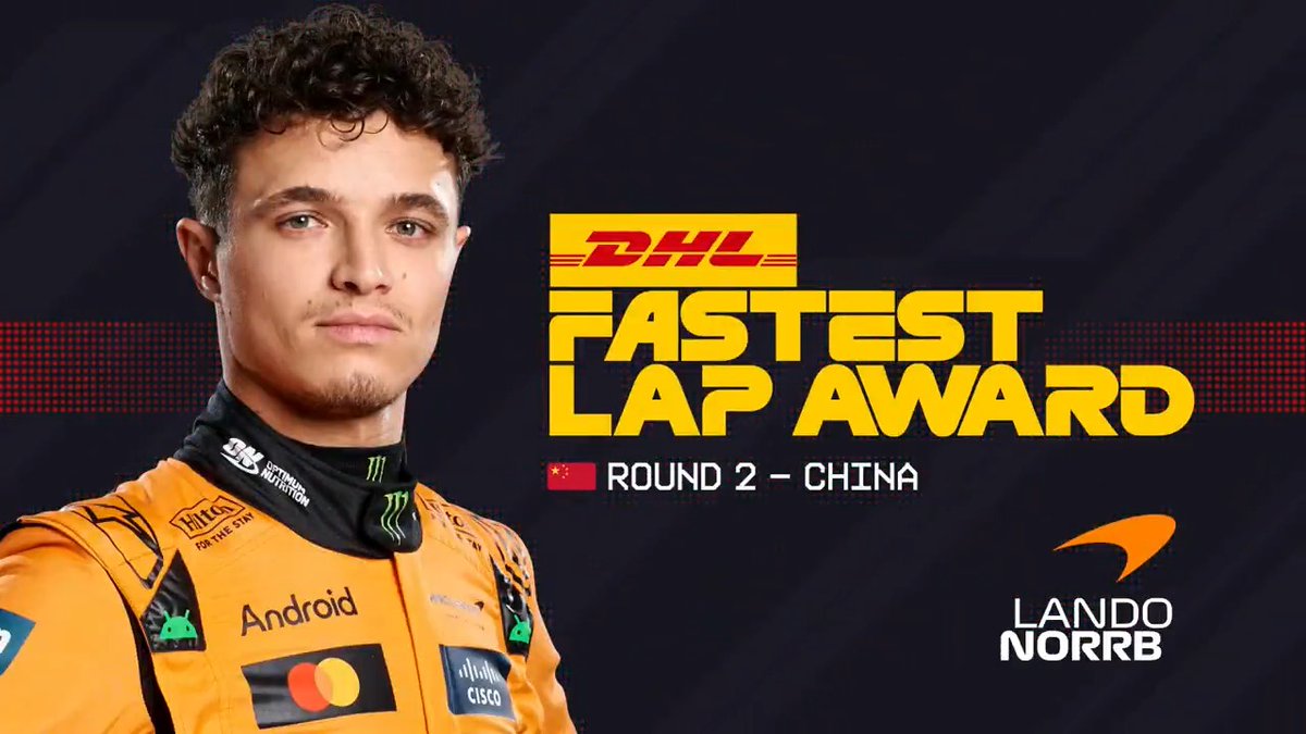Lando Norris takes the DHL_Motorsports Fastest Lap in Shanghai 👏⏱️ 👉 #F1 #ChineseGP #MomentsThatDeliver