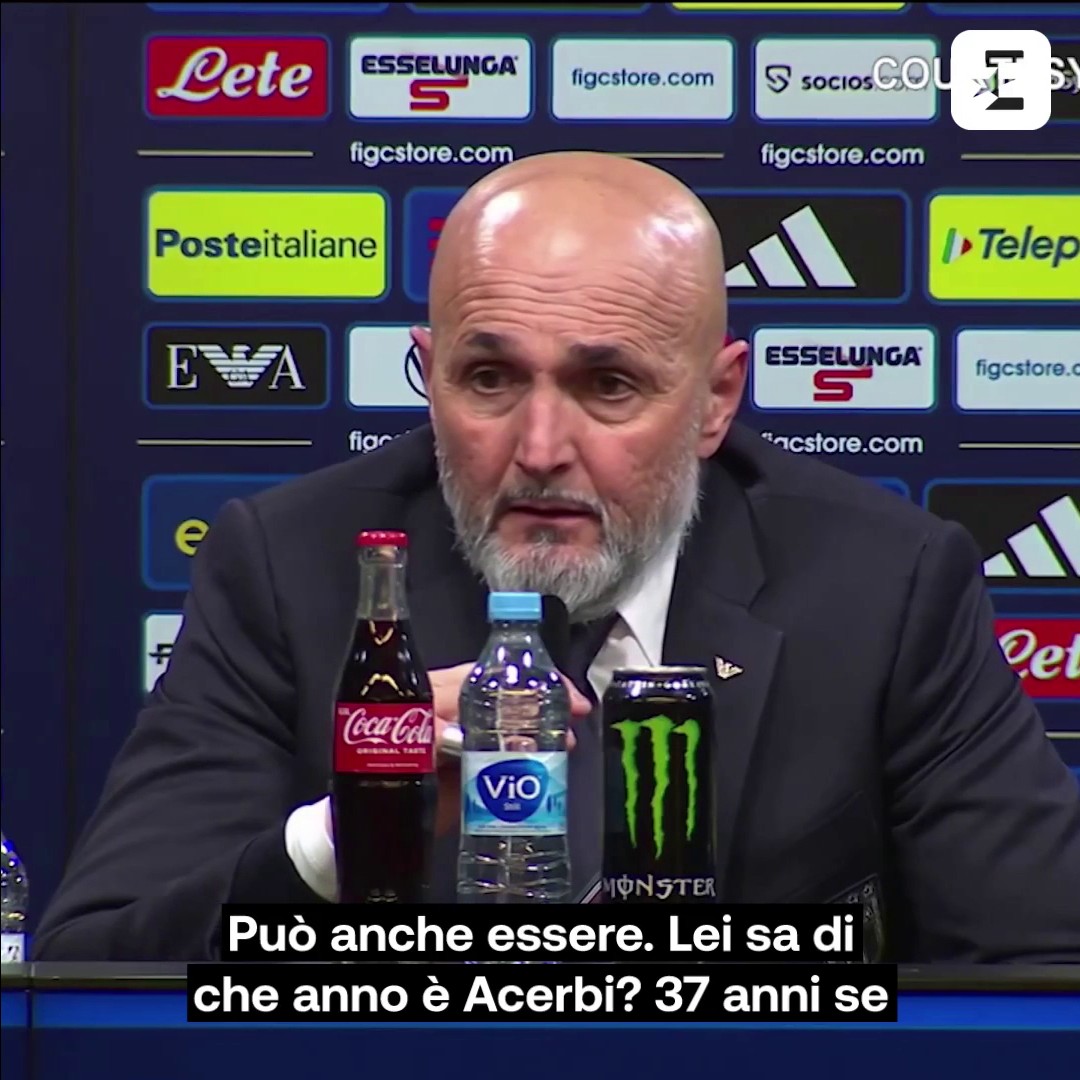 "ACERBI? GRAZIE DEL CONSIGLIO" 😒 Il ct azzurro Luciano Spalletti dopo il pareggio riacciuffato in rimonta a Dortmund contro la Germania replica in maniera piccata a chi lo invita a prendere in considerazione Acerbi per la sfida in giugno contro la Norvegia. #Nazionale