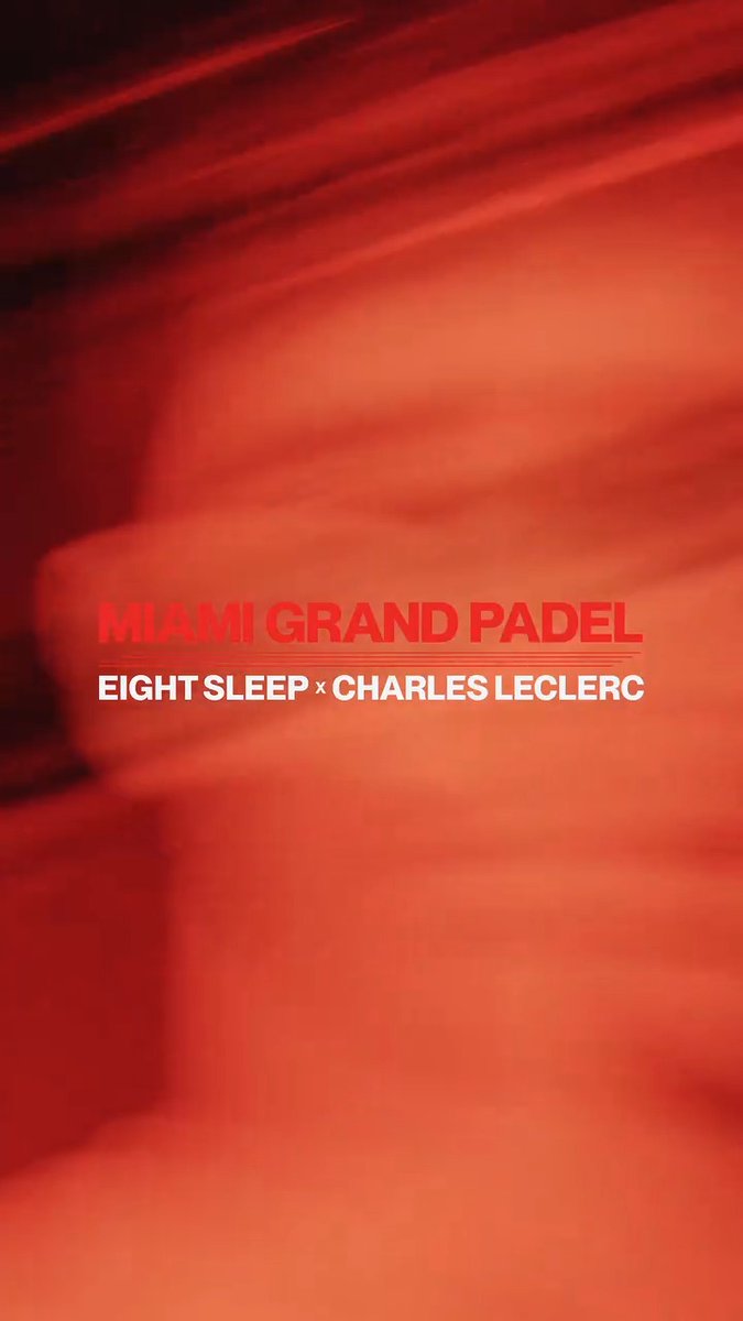💥 Giveaway: Join Charles Leclerc at the Miami Grand Padel event We’re giving one racing fan + their guest the chance to attend the most exclusive Padel event during race week in Miami. How to enter: ➡️ Sign up at ⚡ Boost your chances: 1️⃣ Follow Eight Sleep on Instagram 2️⃣ Share the giveaway post on your IG story & tag us Tag your plus-one and enter now 🏎️ Giveaway ends: April 8, 2025 Winner announcement: April 9, 2025 via email Full Terms & Conditions: