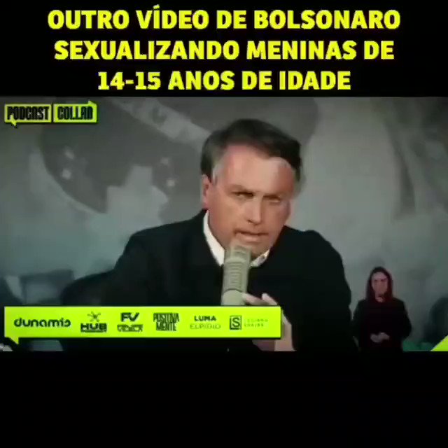 NÃO COMPARTILHE o vídeo de Bolsonaro sexualizando meninas de 14 anos de idade, pois os bolsonaristas ficam irritados!! Só compartilhe se você quiser irritar os bolsonaristas!!
