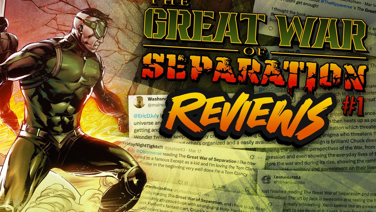 Reviews for The Great War of Separation #1 by Chuck Dixon and Jack Herbert are in! Check out what YOU have all been saying! You can still order your own copy from our shop TODAY!